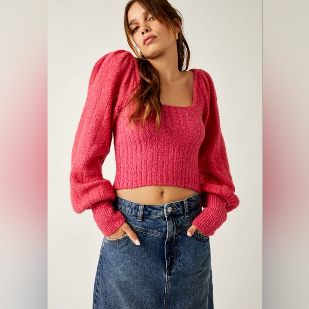 NEW FREE PEOPLE | $98 Katie Pullover Sweater - Picture 8 of 8
